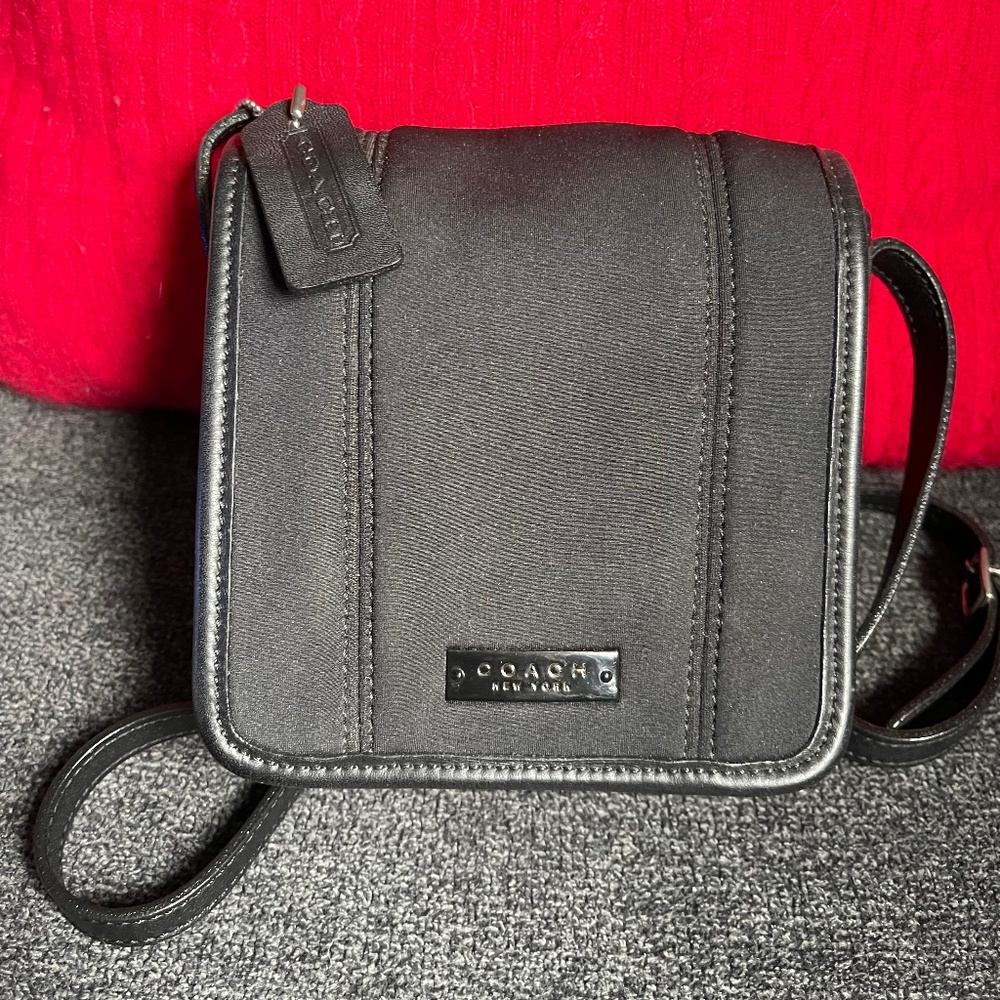 Coach Black Microfiber Bag
